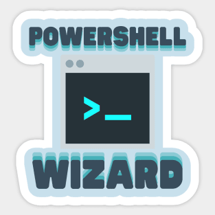 Powershell Wizard Sticker